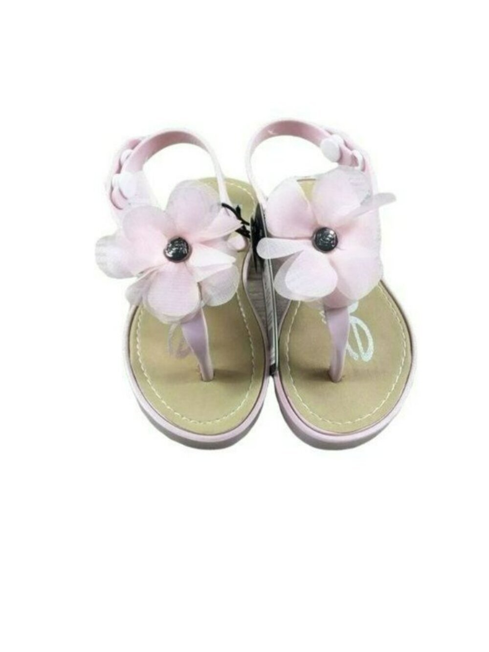 Bebe Shoes Pink Floral Jelly Sandal New Size 9/10